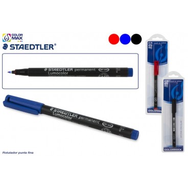 BLISTER FEUTRE PERMANENT STAEDTLER LUMOCOLOR POINTE FINE ( 24 PIECES)
