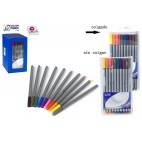 SET 10 MARQUEURS POINTE FINE ( 48 PIECES)