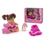 POUPÉE AVEC MASCOTTE - LITTLE CUDDY ( 12 PIECES)