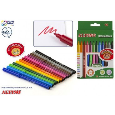 AR000002 - ÉTUI 12 FEUTRES STANDAR ALPINO ( 24 PIECES)