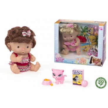 BÉBÉ AVEC MASCOTTE - 2 ASS ( 12 PIECES)