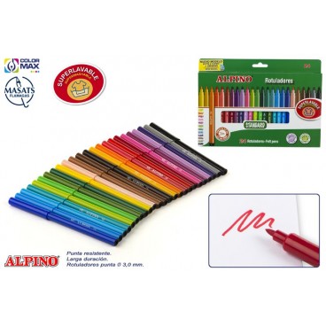 AR001003 - ÉTUI 24 FEUTRES STANDAR ALPINO ( 12 PIECES)