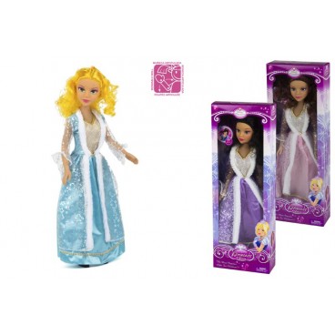 POUPÉE PRINCESSE 55 CM - 3 ASS ( 6 PIECES)