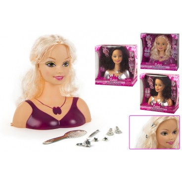 TÊTE À COIFFER AVEC ACCÉSSOIRES - BELINDA 4/S ( 6 PIECES)