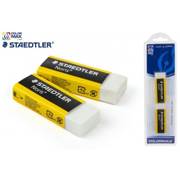 BLISTER 2 GOMMES À ÉFFACER STAEDTLER NORIS ( 24 PIECES)