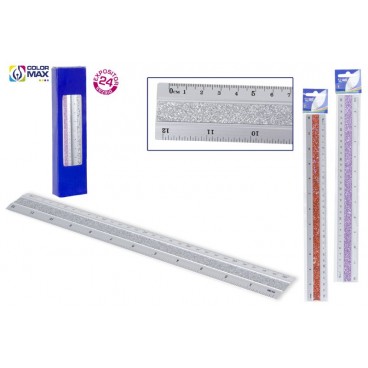 RÈGLE ALUMINIUM 30 CM PAILLETTE