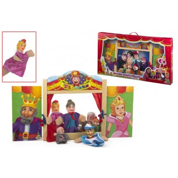 THEÂTRE MARIONNETTES - BLANCHE NEIGE / NAINS - 2/S ( 2 PIECES)