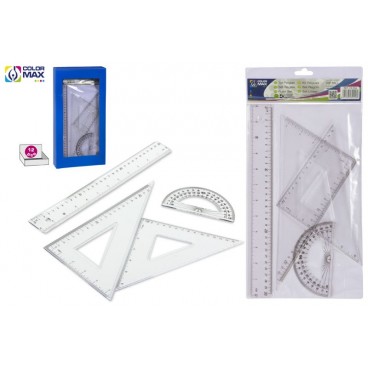 SET 4 RÈGLE POUR DESSIN ( 48 PIECES)