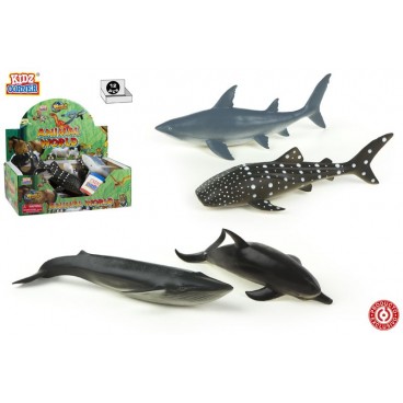 FIGURINES ANIMAUX MARINS - 6 ASS - DISPLAY 12 ( 24 PIECES)