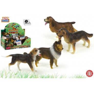 FIGURINES CHIENS - 6 ASS - DISPLAY 12 ( 24 PIECES)