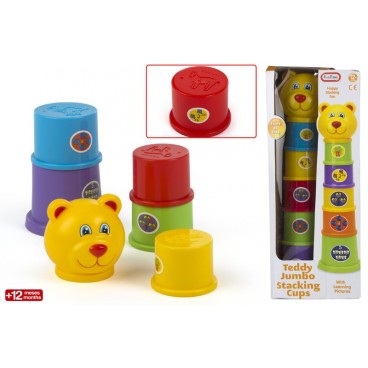 JEU DE VERRES JUMBO À EMBOÎTER +12 MOIS ( 12 PIECES)