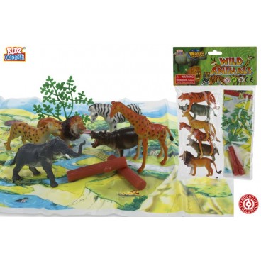 SAC ANIMAUX SAUVAGES AVEC ACCÉSSOIRES - 3/S ( 24 PIECES)