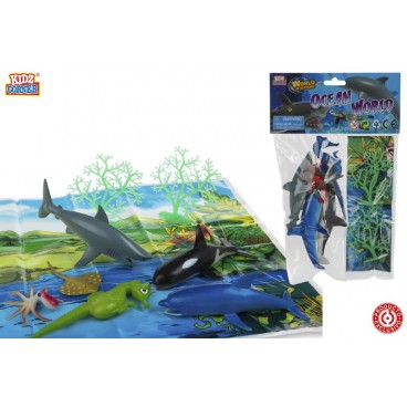 SAC ANIMAUX MARINS AVEC ACCÉSSOIRES ( 24 PIECES)