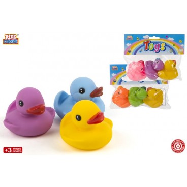 SAC 3 CANARDS VINYLE - COULEURS ASS ( 24 PIECES)