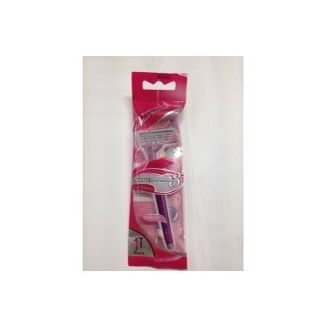 RASOIRS SUPER MAX 3 LAMES DISPOSABLEFEMME 1pièce (Colisage: par 36 piéces- Langues:GB)