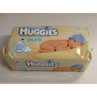 LINGETTES HUGGIES x64Pure (Colisage: par 10 piéces- Langues:GB/FR)