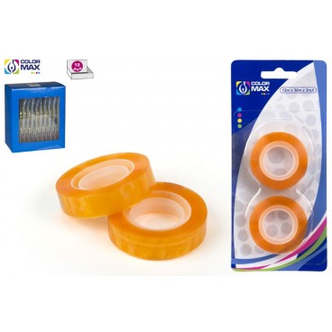 BLISTER 2 RUBAN ADHÉSIFS 12MM X 40 M ( 48 PIECES)
