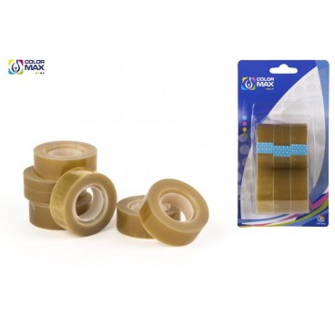 BLISTER 6 ROULEAUX RUBAN ADHÉSIF 18MM X 33M - ( 48 PIECES)