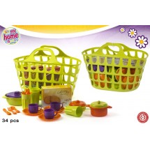 PANIER MÉNAGE VERT 34PCS ( 16 PIECES)