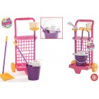 CHARIOT NETTOYAGE GRAND - PINK 10 ( 10 PIECES)