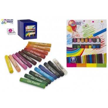 SET 18 CRAIES À LA CIRE COULEURS ( 48 PIECES)
