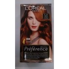 COLORATION PREFERENCE DE L OREAL 5-43 CHATAIN CLAIR CUIVRE DORE ( FR/NL-6 PCS)