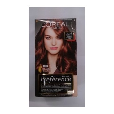 COLORATION PREFERENCE DE L OREAL 5-56 CHATAIN CLAIR ACAJOU ( FR/NL-6 PCS)