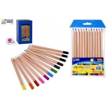 SET 12 CRAYONS COULEUR - CLASSIQUE HÉXAGONAL ( 48 PIECES)