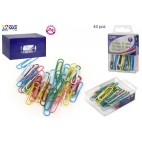 BOÎTE 40 CLIPS COULEURS 50 MM - DISPLAY 24 ( 48 PIECES)