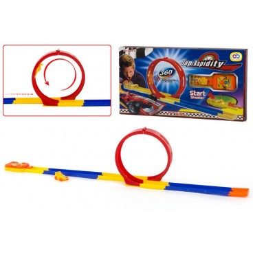 PISTE LOOP AVEC VOITURE ET LANCEUR ( 24 PIECES)