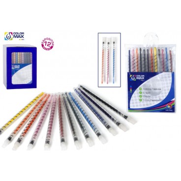 12 CRAYONS DE COULEURS ( 48 PIECES)