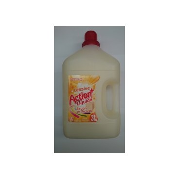 LESSIVE LIQUIDE 3L ACTION SAVON DE MARSEILLE (FR-8PCS)