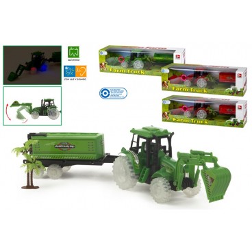 TRACTEUR AVEC LUMIÈRE ET SON - FARM TRUCK - 6/S ( 12 PIECES)