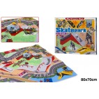TAPIS PARC SKATEBOARD AVEC SKATEBOARDS - SKATEBOARDS ASS ( 12 PIECES)