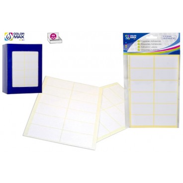 120 ÉTIQUETTES ADHÉSIVES 33 X 64 MM