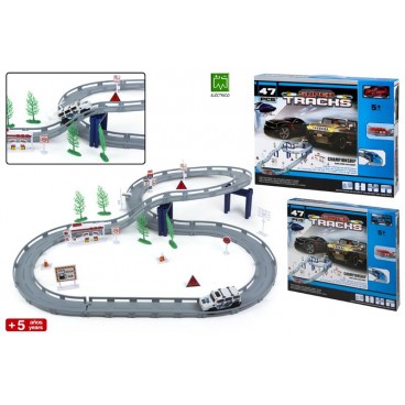 PISTE VÉHICULES - SUPER TRACKS 3 ASS ( 6 PIECES)
