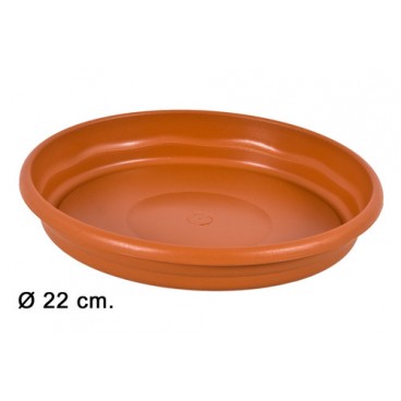 0203151 SOUCOUPE 22CM.TERRE CUITE (24 PIECES)