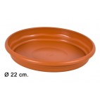 0203151 SOUCOUPE 22CM.TERRE CUITE (24 PIECES)