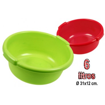 0203383 BASSINE 6L.SOLID. ROUGE (48 PIECES)