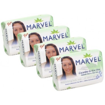 0206925 SAVON ALOE VERA MARVEL 4X75G (24 PIECES)