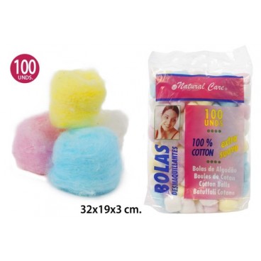 0208469 COTON BOULES COULEURS 100 P. VIDAL (144 PIECES)