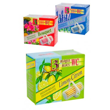 0208936 DESODORISANT WC 3 PARF.ASSORTIS (36 PIECES)