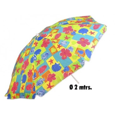 0211055 PARASOL DECORE 2 MTS (12 PIECES)