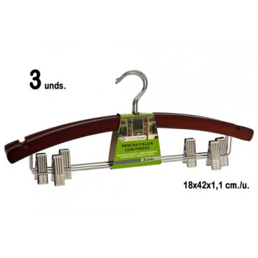 0213223 PORTE-JUPES A PINCE 3PCES. (40 PIECES)