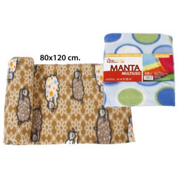 0217173 COUVERTURE MULTI-US.80X120 IMP.ASS (40 PIECES)