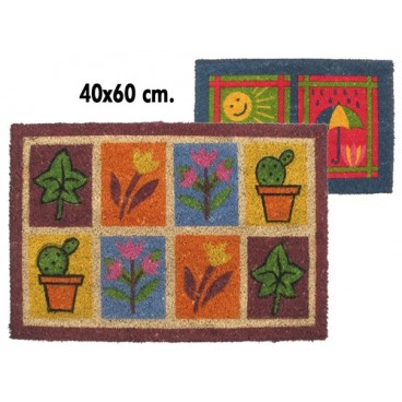 0254081 PAILLASSON COCO IMPRIME/BVINYL40X60 (12 PIECES)