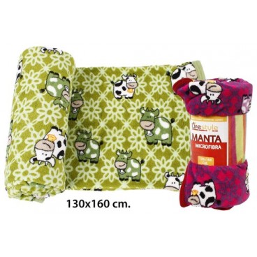 0260311 COUVERTURE MICROFIBRE 130X160CM (24 PIECES)