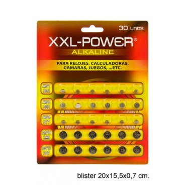0265551 PILES BOUTON 30PCS (96 PIECES)