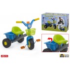 TRICYCLE AVEC PANIER AVANT/ARRIÈRE ( 2 PIECES)