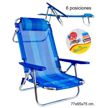 0266701 CHAISE DE PLAGE (6 PIECES)
